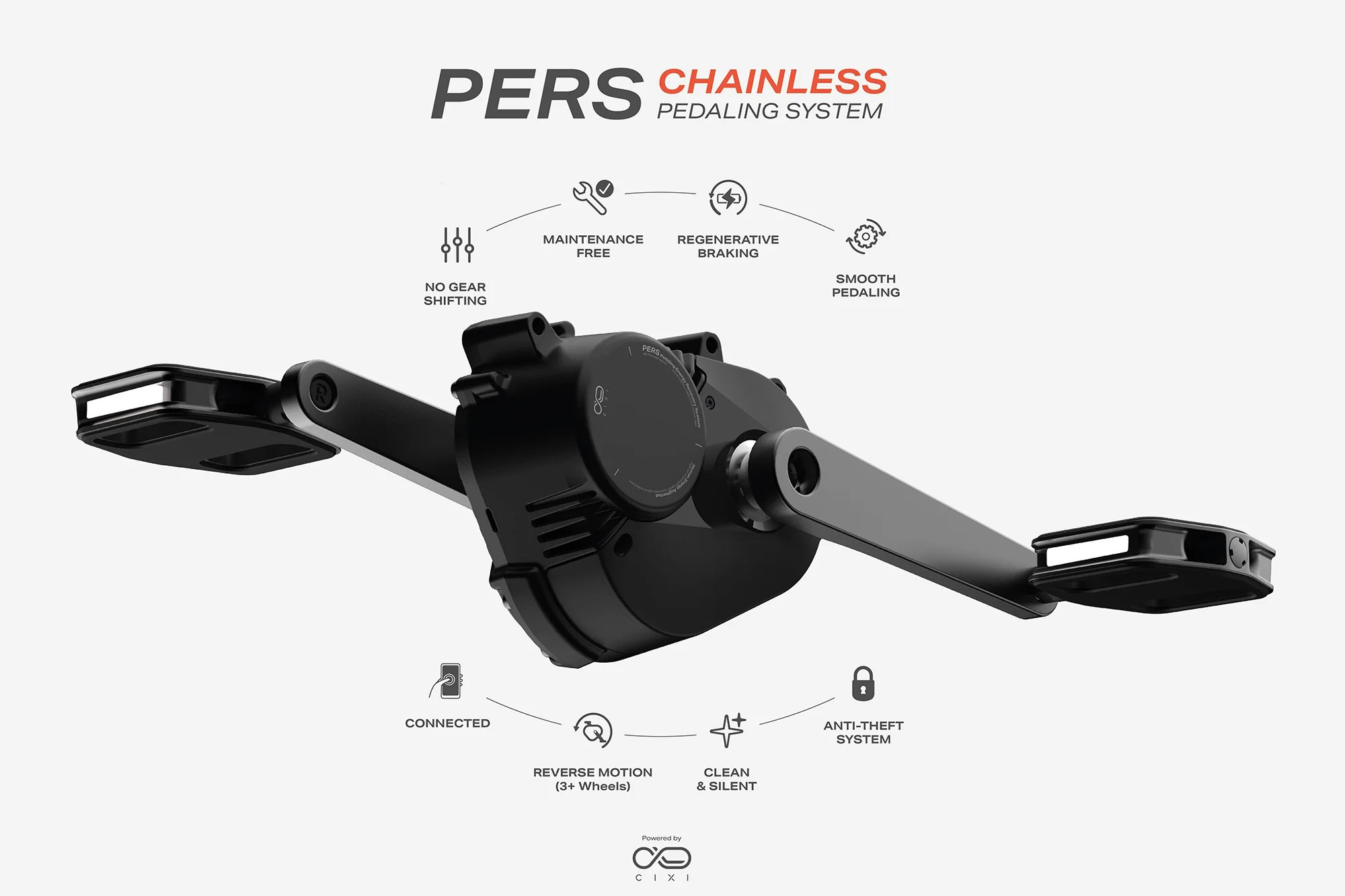 Cixie Pers System für ICE Liegedreiräder